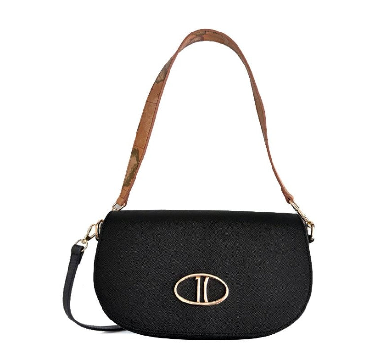 Alviero Martini 1a Classe Tracolla Con Patta L LD59 S407 Col 0001 Nero
